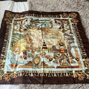 Hermes silk scarf